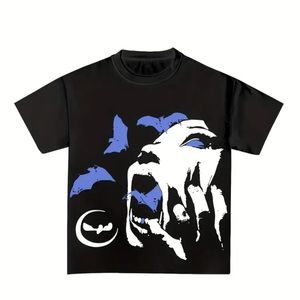 Graphic T-Shirt (Black/White/Blue)